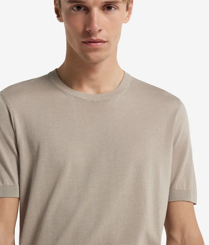 T-Shirt in seta cotone