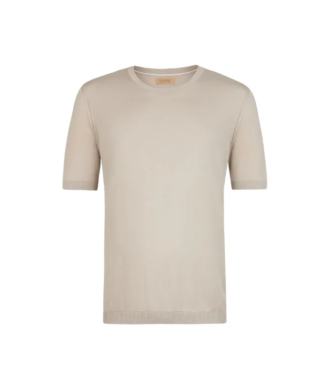 T-Shirt in seta cotone