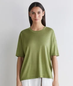 T-shirt over in Cashmere Silkfine